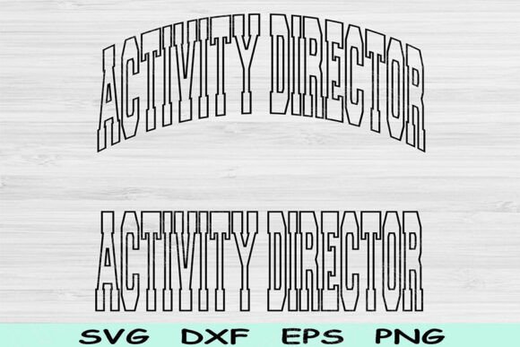 Activity Director SVG Graphics for Crafts