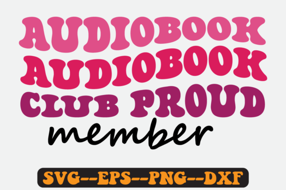 Audiobook Club Retro SVG: Graphics for Crafts
