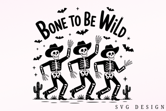 Bone to Be Wild SVG Design: Graphics for Crafts & Playful Branding
