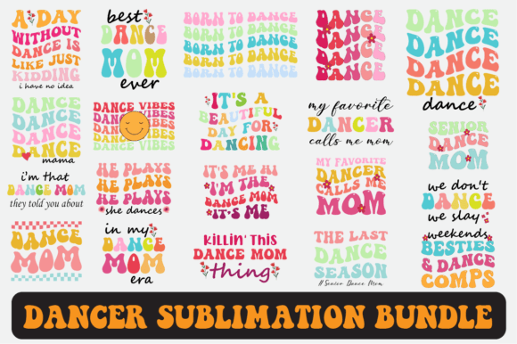 Dancer SVG Sublimation Design Bundle: Graphics for Crafts