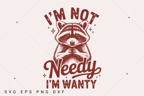Funny Raccoon SVG Graphics for Crafts