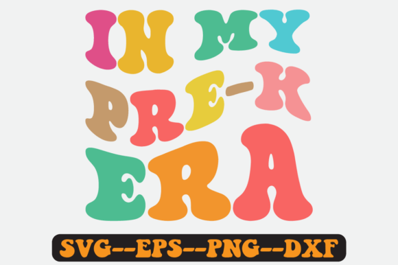 In My Pre-K Era Groovy Retro Design